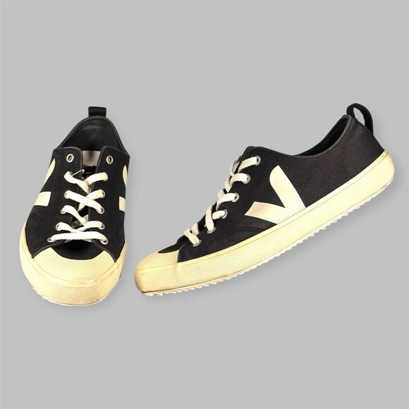 VEJA Shoes - Veja Nova Canvas Low Top Black White Shoes Women's Size 10 Sneakers
